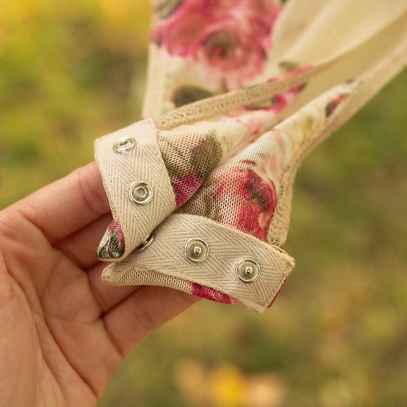 Nordstrom Brand Leith Mesh Floral Bodysuit - Picture 13 of 15